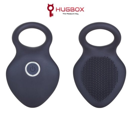 Hugbox Anillo Vibrador Y Estimulador De Clítoris 10 Programas Negro