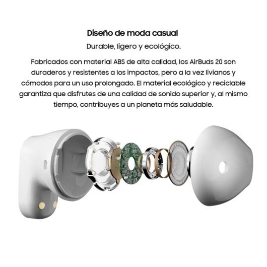 Blackview AirBuds 20 Weiße Bluetooth-Kopfhörer