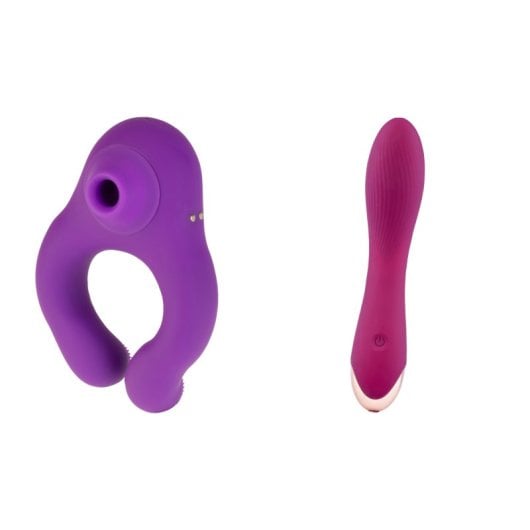 Hugbox Kit De Juguetes Eróticos Succionador De Clítoris Y Vibrador Punto G