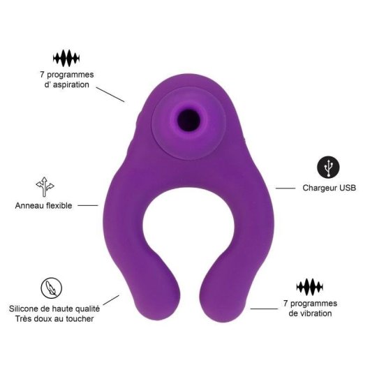 Kit Juguetes Eróticos Hugbox Succionador Clítoris Vibrador Punto G