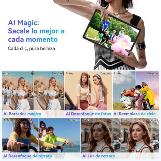 Tablet Tabwee W90 11" FHD 8 GB/256 GB 4G Android 15 Grigio