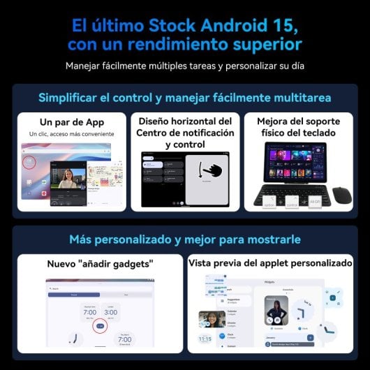 Tabwee T90 Tablet 10.1" FHD+ 8GB/128GB 8000mAh Android 15 Gris + Pack de Accesorios
