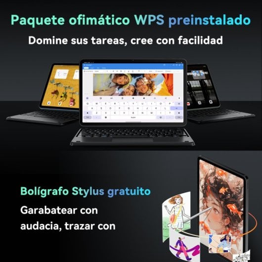 Blackview Mega 2 12" FHD+ 2K 8GB/256GB 4G Android 15 Azul + Pack de Accesorios