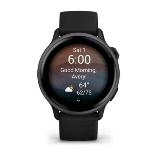 Garmin vívoactive 6 Bluetooth GPS NFC 42 mm AMOLED Noir Taille Unique Étanche 5 ATM SpO2 Pulsomètre