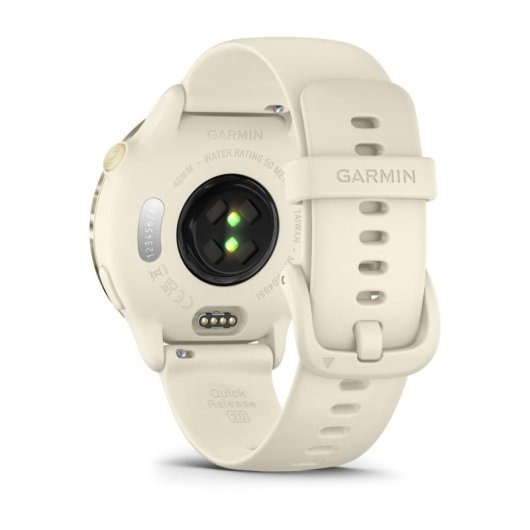 Garmin Vívoactive 6 Reloj Smartwatch Deportivo AMOLED Oro Lunar con Correa Hueso