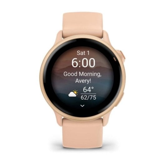 Smartwatch Garmin vívoactive 6 AMOLED 8GB Rosa GPS Pulso Oxímetro 42mm 11 días