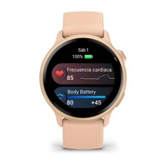 Smartwatch Garmin vívoactive 6 AMOLED 8GB Rosa GPS Pulso Oxímetro 42mm 11 días