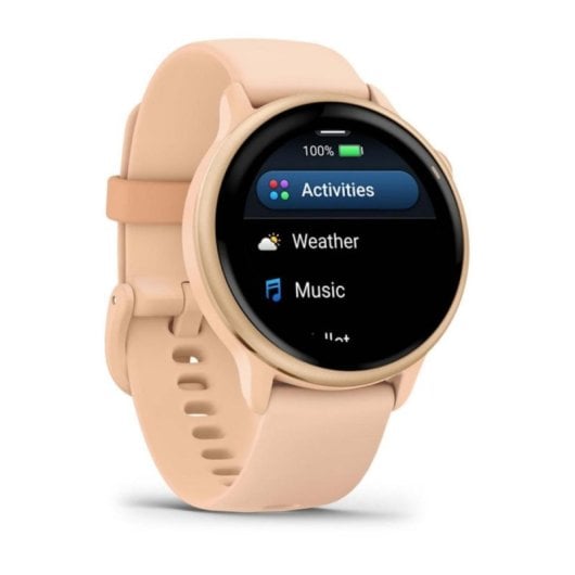 Smartwatch Garmin vívoactive 6 AMOLED 8GB Rosa GPS Pulso Oxímetro 42mm 11 días