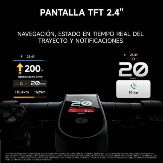 Patinete eléctrico Segway Ninebot Max G3 E 700W 80Km Suspensiones Hidráulicas y Pantalla TFT Negro