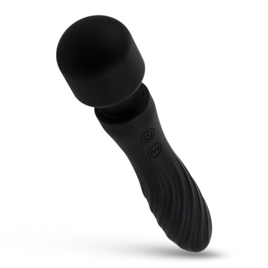 Bacchetta vibrante Hugbox e vibratore femminile 20 programmi Nero