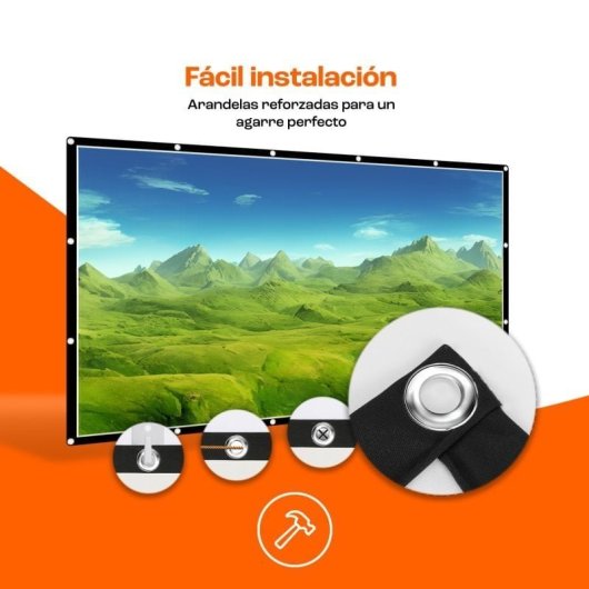 Projecteur LCD Nilait Scene Prime 1200 ANSI FHD+, écran de projection PcCom Essential, cadeau