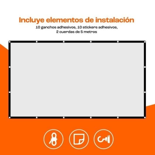 Projecteur LCD Nilait Scene Prime 1200 ANSI FHD+, écran de projection PcCom Essential, cadeau