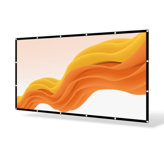 Projecteur LCD Nilait Scene Prime 1200 ANSI FHD+, écran de projection PcCom Essential, cadeau