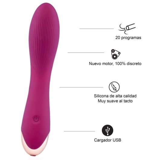 Hugbox Vibrador Femenino Juguete Sexual Punto G 20 Programas Morado