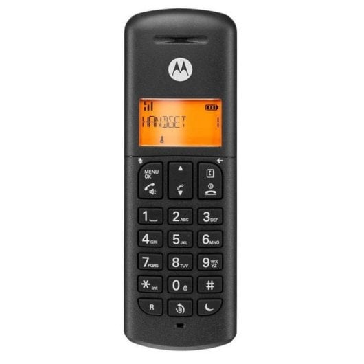 Téléphone fixe sans fil DECT Motorola E202 Duo, noir