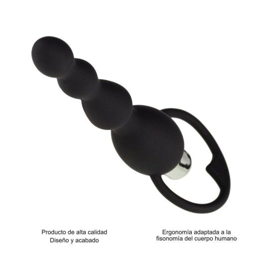 Vibrador Anal Hugbox Negro 10 Programas Impermeable