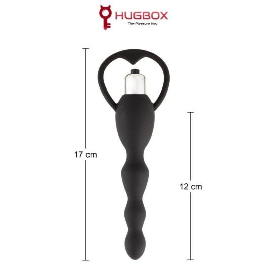 Vibrador Anal Hugbox Negro 10 Programas Impermeable