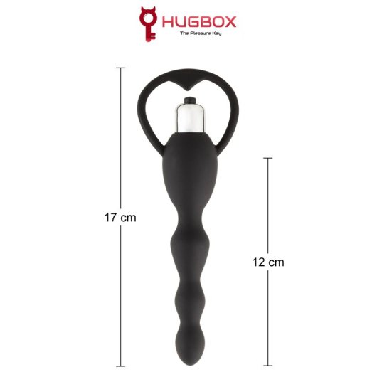 Hugbox Analvibrator Sexspielzeug 10 Programme Schwarz
