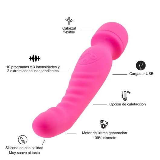 Vibrator Wand Hugbox 14 Programme Rosa
