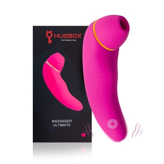 Hugbox Succhia Clitoride e Vibratore Femminile 30 Programmi Rosa