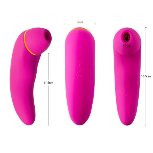 Hugbox Succhia Clitoride e Vibratore Femminile 30 Programmi Rosa