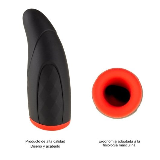 Masturbatore maschile automatico Hugbox con funzione di ritardo e riscaldamento, 10 programmi