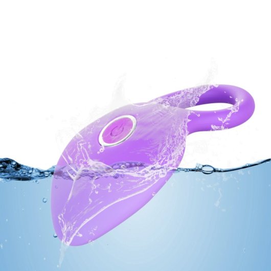Hugbox Anillo Vibrador Y Estimulador De Clítoris 10 Programas Morado