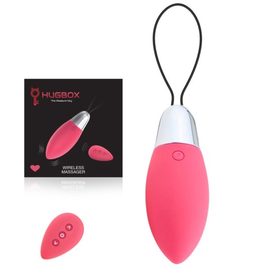 Hugbox Huevo Vibrador Vibrador Femenino Mando A Distancia 11 Programas Rosa