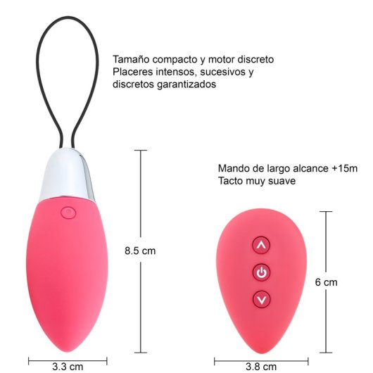 Hugbox Huevo Vibrador Vibrador Femenino Mando A Distancia 11 Programas Rosa