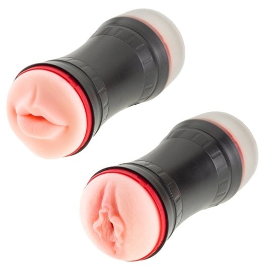 Hugbox Masturbador Masculino Entrenador De Retardo 2 En 1 Talla L Color Piel