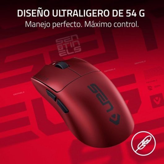 Mouse da gioco wireless Razer Viper V3 Pro Sentinels Edition 35000 DPI rosso