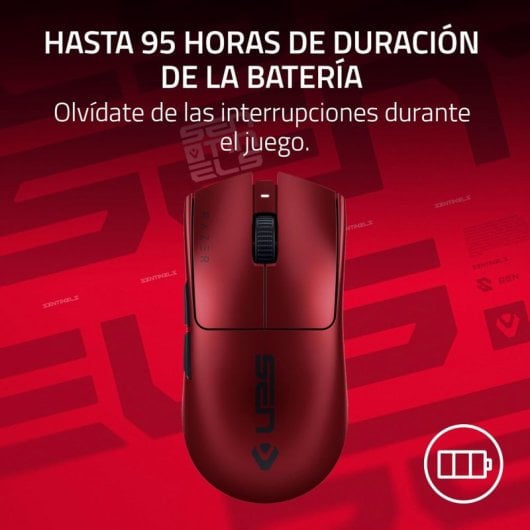 Mouse da gioco wireless Razer Viper V3 Pro Sentinels Edition 35000 DPI rosso