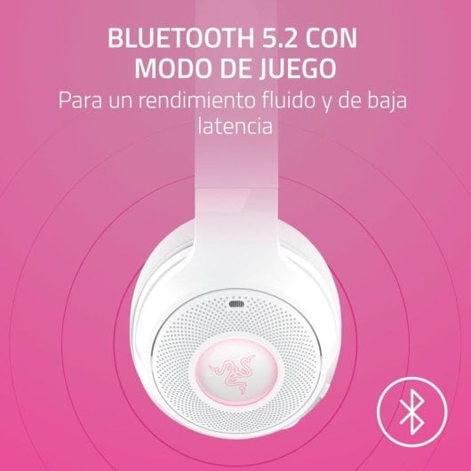 Razer Kraken Kitty V2 BT Auscultadores RGB Gaming Sem Fios Brancos