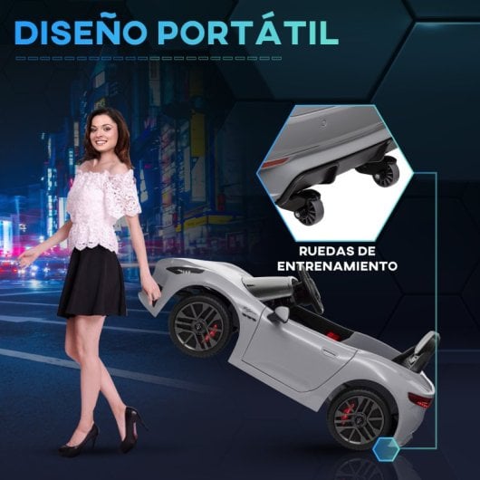 Aiyaplay Coche Eléctrico Para Niños Gris