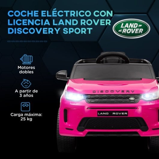 Aiyaplay Land Rover Discovery Sport Coche Eléctrico para Niños Rosa