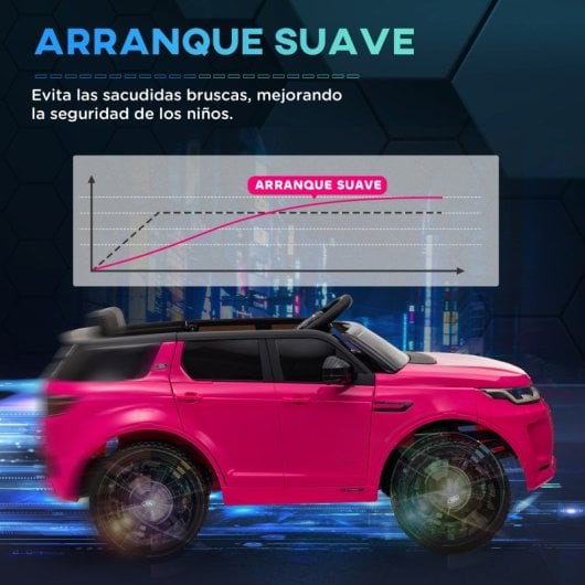 Aiyaplay Land Rover Discovery Sport Coche Eléctrico para Niños Rosa
