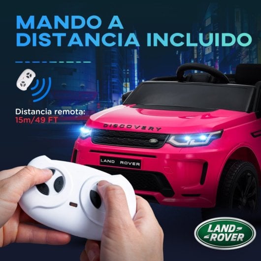 Aiyaplay Land Rover Discovery Sport Coche Eléctrico para Niños Rosa