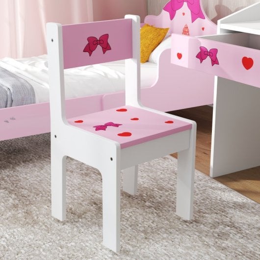 Aiyaplay Juego de Escritorio y Silla para Niños De +3 Años con Cajón Extraíble