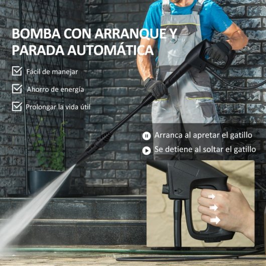 Durhand Máquina de Limpeza De Alta Pressão 1800w Caudal 510 L/h Pressão De 150 Bar