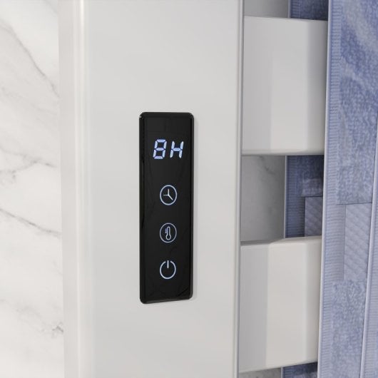 Homcom Toallero Eléctrico De Pared 130w Con Control Wifi Blanco