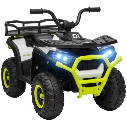 Aiyaplay Quad Eléctrico para Niños de +3 Años con Batería 12v Carga 30kg Verde