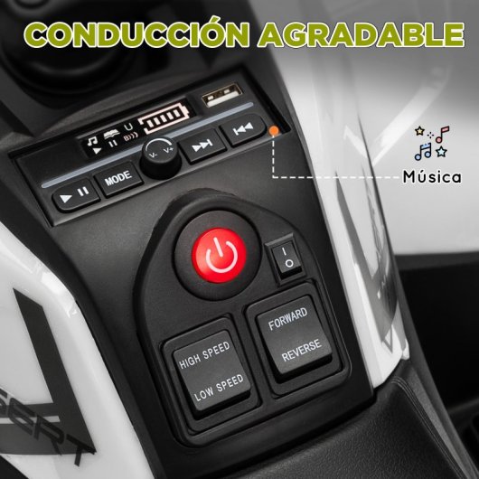Aiyaplay Quad Eléctrico para Niños de +3 Años con Batería 12v Carga 30kg Verde