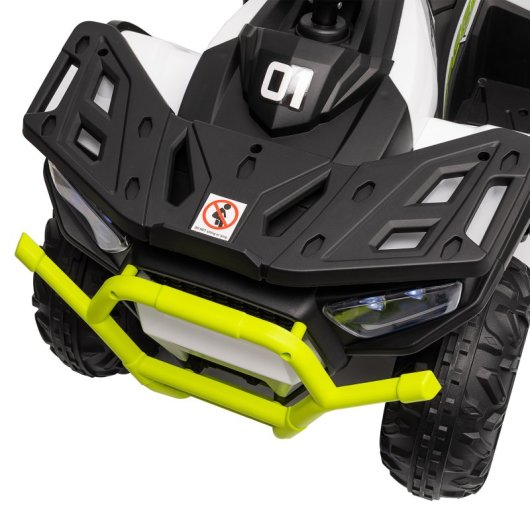 Aiyaplay Quad Eléctrico para Niños de +3 Años con Batería 12v Carga 30kg Verde