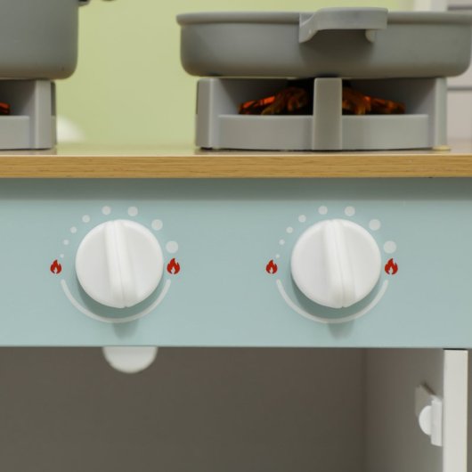 Aiyaplay Cocina De Juguete Para Niños +3 Años Con Sonido Y Luz Blanco