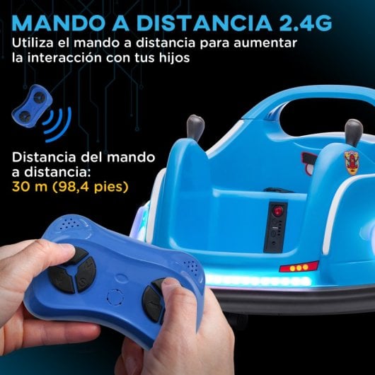Aiyaplay Angry Birds Coche de Parachoques Eléctrico Azul