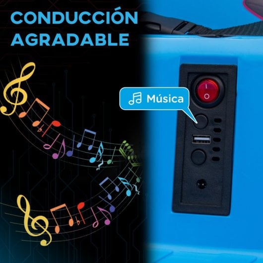 Aiyaplay Angry Birds Coche de Parachoques Eléctrico Azul
