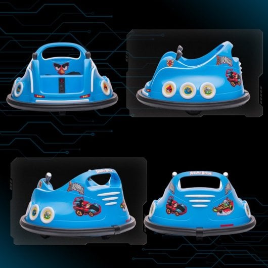 Aiyaplay Angry Birds Coche de Parachoques Eléctrico Azul