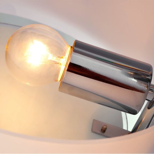 Homcom Candeeiro De Teto Moderno E27 Abajur em Acrílico Branco