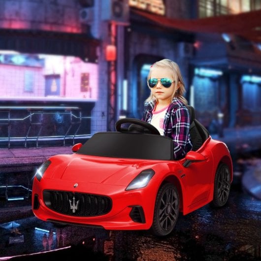 Aiyaplay Maserati Gran Turismo Folgore Coche Eléctrico Para Niños Rojo
