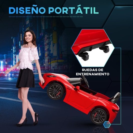 Aiyaplay Maserati Gran Turismo Folgore Coche Eléctrico Para Niños Rojo